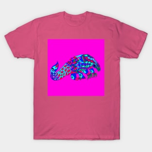 rainbow pangolin scaly anteater ecopop T-Shirt